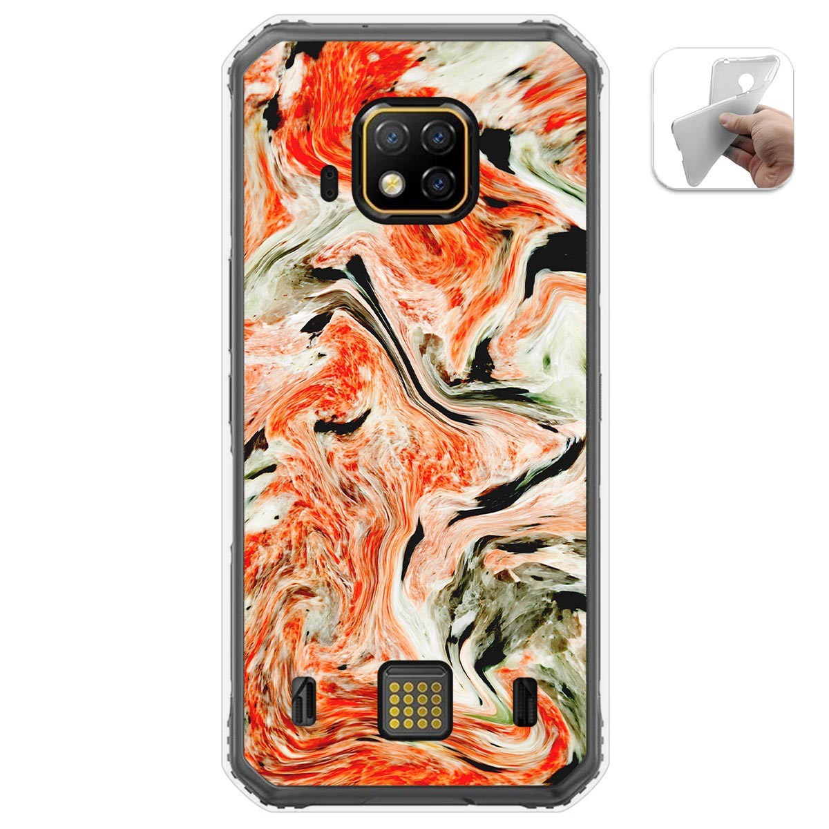 Funda Gel Tpu para Doogee S95 Pro diseño Mármol 12 Dibujos