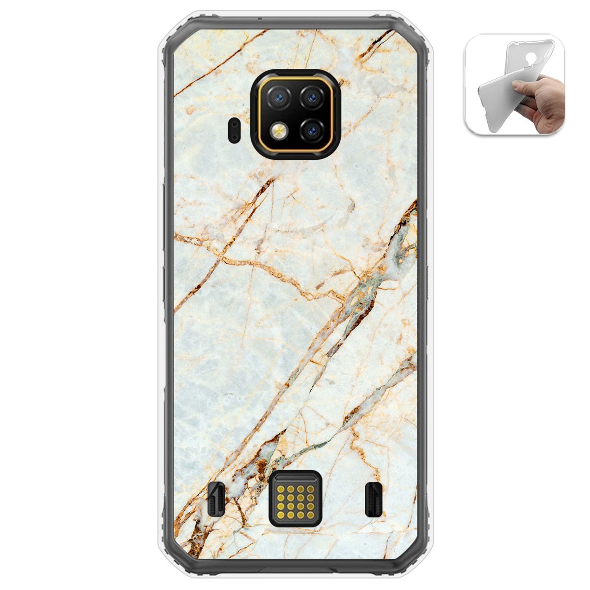 Funda Gel Tpu para Doogee S95 Pro diseño Mármol 13 Dibujos
