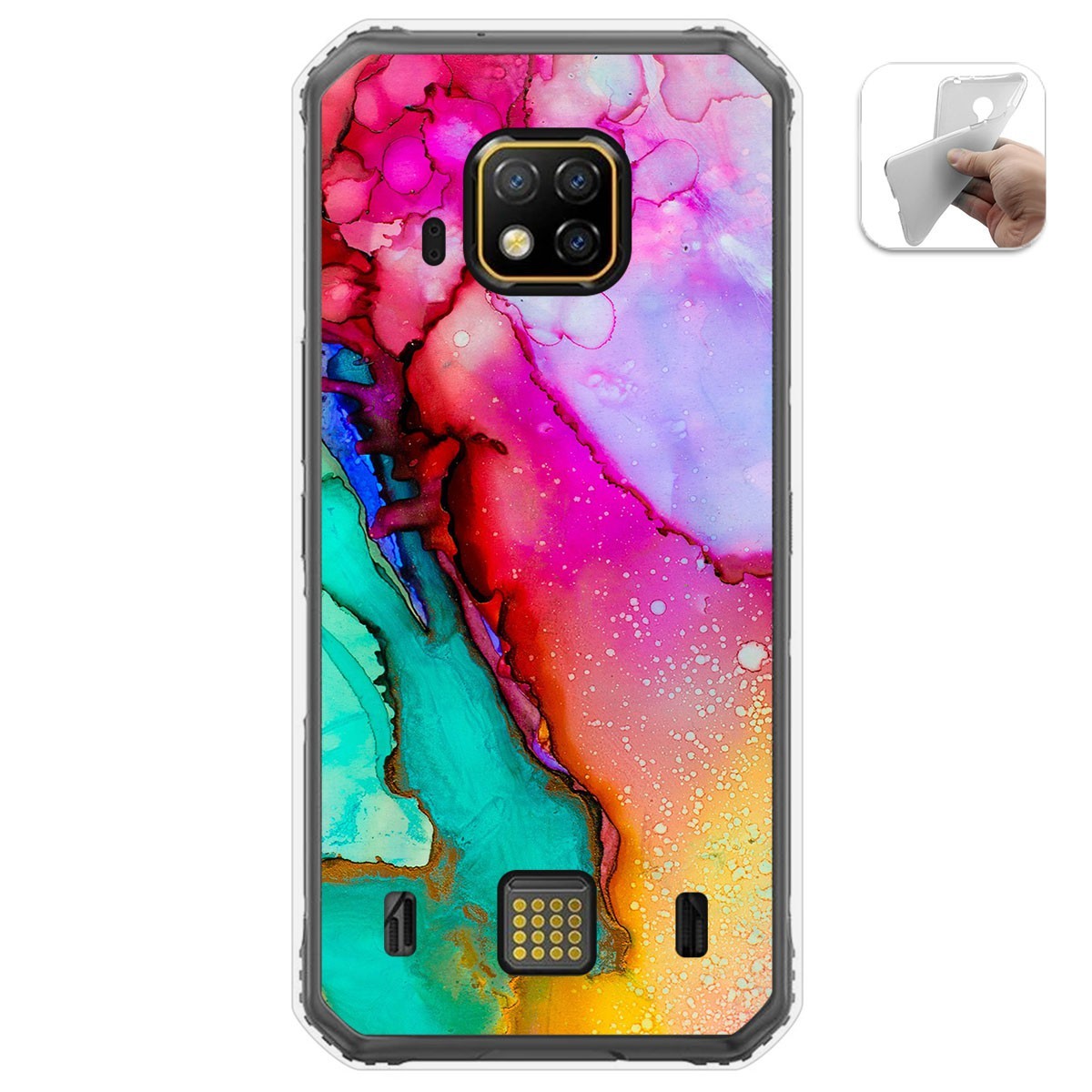 Funda Gel Tpu para Doogee S95 Pro diseño Mármol 15 Dibujos