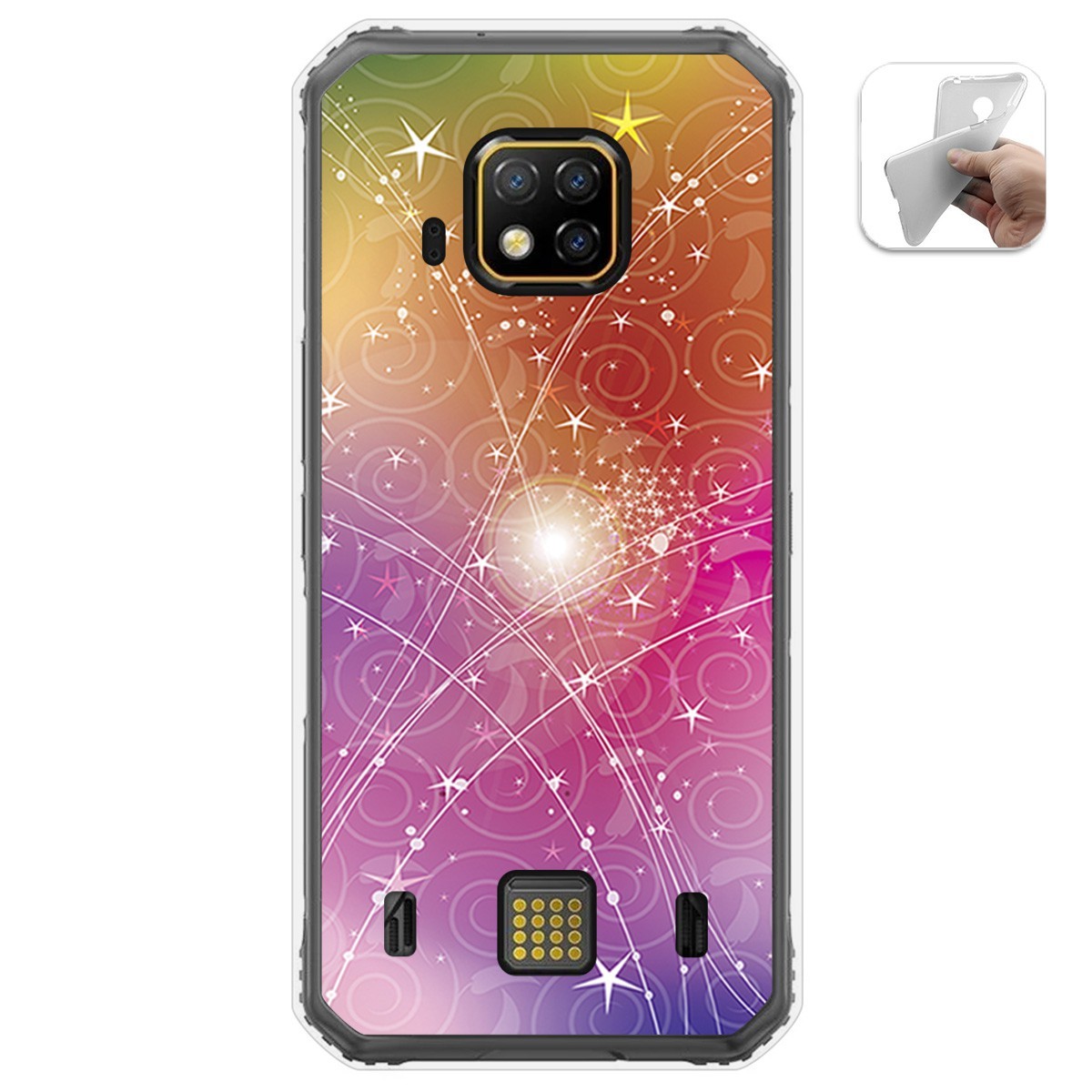 Funda Gel Tpu para Doogee S95 Pro diseño Abstracto Dibujos