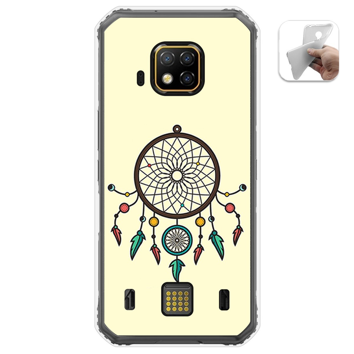 Funda Gel Tpu para Doogee S95 Pro diseño Atrapasueños Dibujos