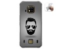 Funda Gel Tpu para Doogee S95 Pro diseño Barba Dibujos