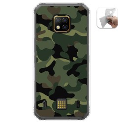 Funda Gel Tpu para Doogee S95 Pro diseño Camuflaje Dibujos