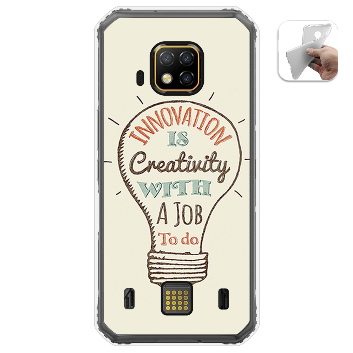 Funda Gel Tpu para Doogee S95 Pro diseño Creativity Dibujos
