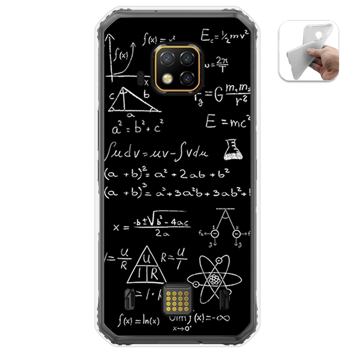 Funda Gel Tpu para Doogee S95 Pro diseño Formulas Dibujos