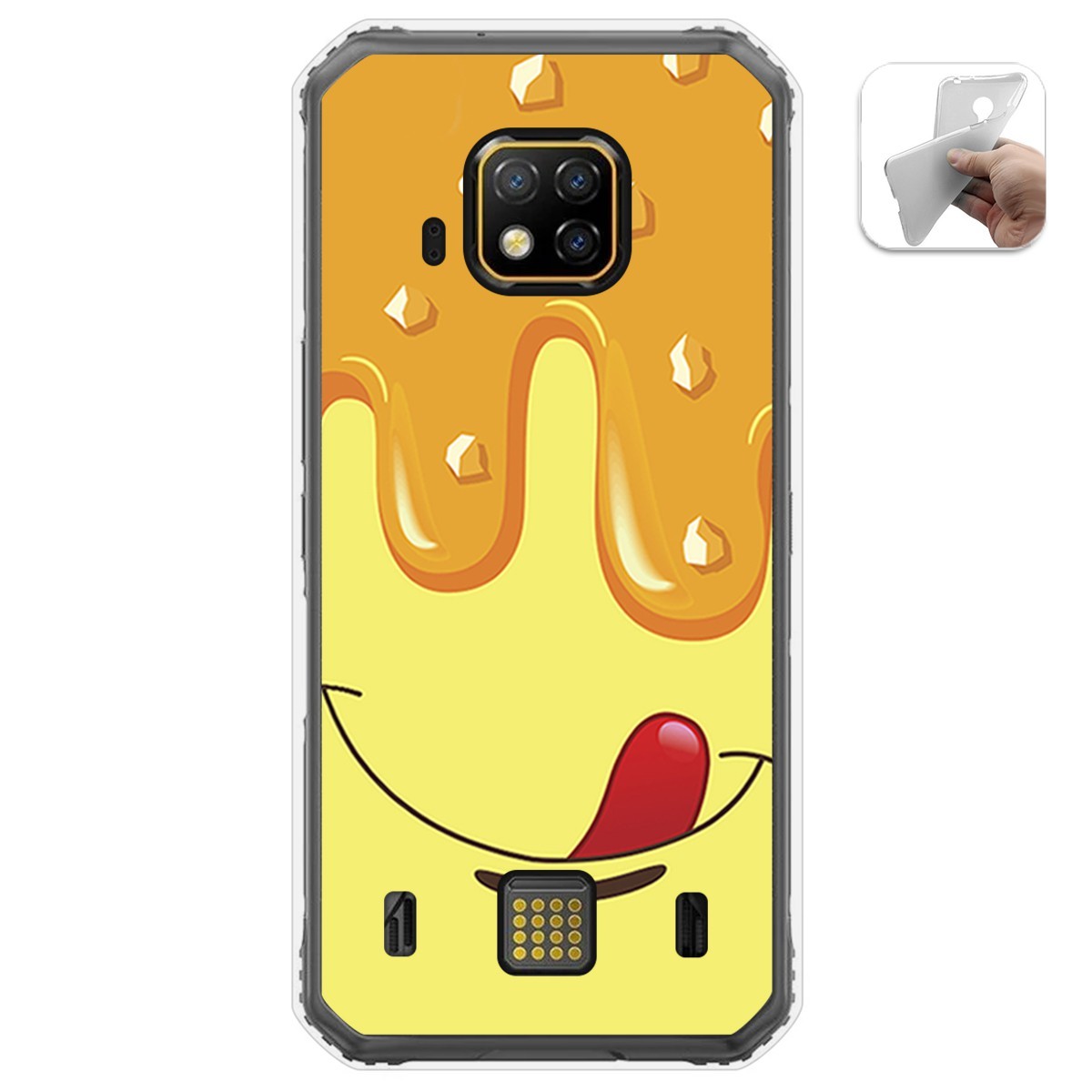 Funda Gel Tpu para Doogee S95 Pro diseño Helado Vainilla Dibujos