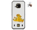Funda Gel Tpu para Doogee S95 Pro diseño Leones Dibujos