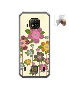 Funda Gel Tpu para Doogee S95 Pro diseño Primavera En Flor Dibujos