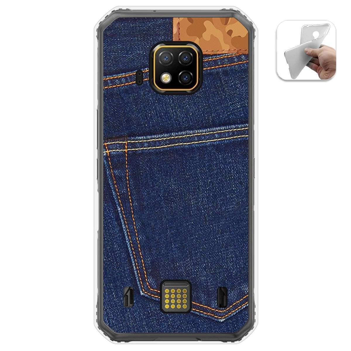Funda Gel Tpu para Doogee S95 Pro diseño Vaquero Dibujos