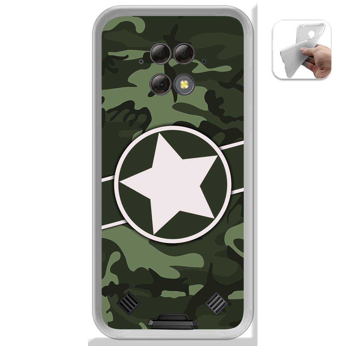 Funda Gel Tpu para Blackview BV9800 / BV9800 PRO diseño Camuflaje 01 Dibujos