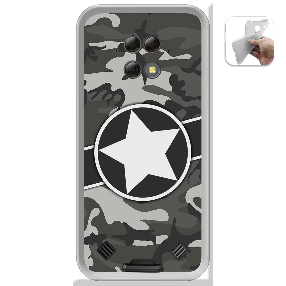Funda Gel Tpu para Blackview BV9800 / BV9800 PRO diseño Camuflaje 02 Dibujos