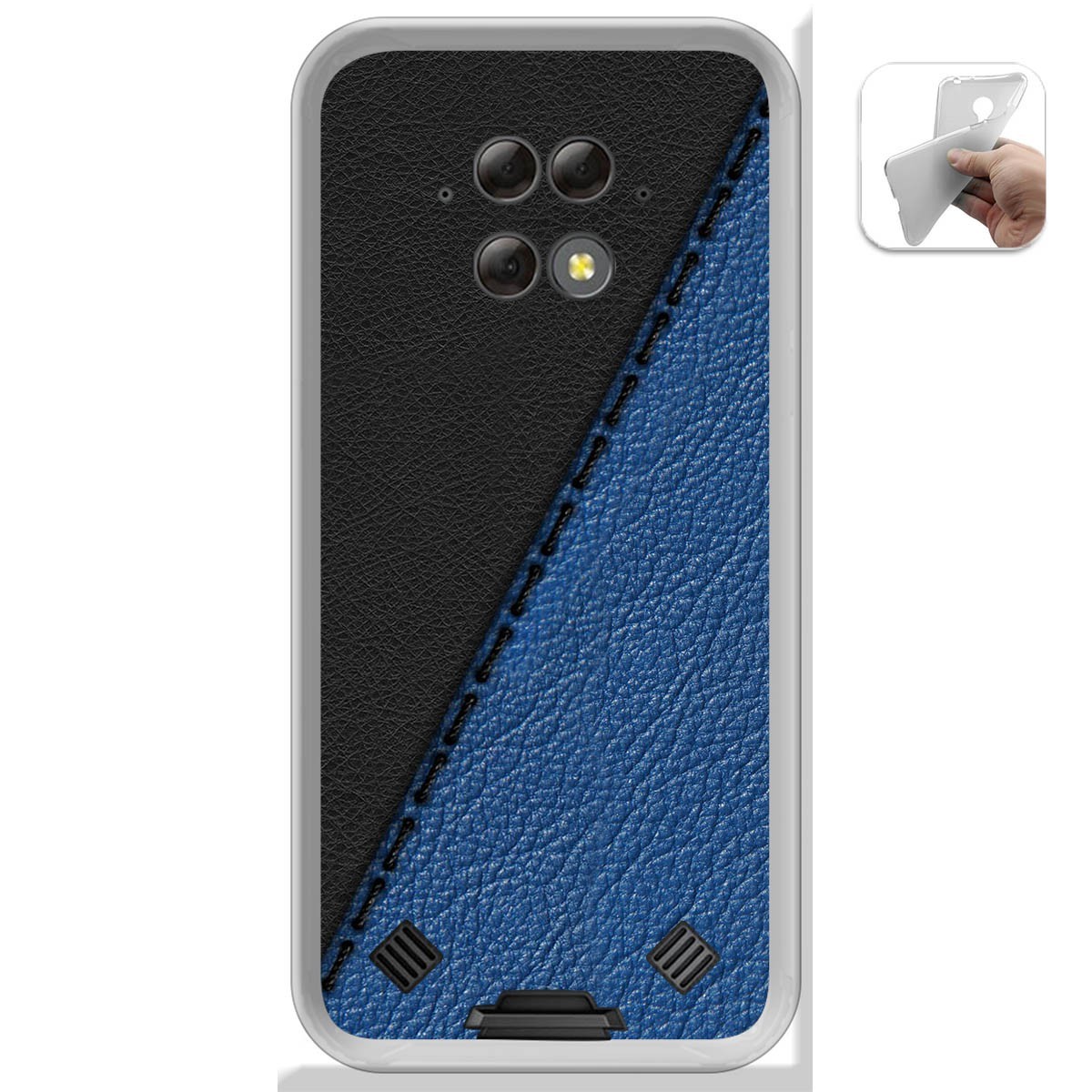 Funda Gel Tpu para Blackview BV9800 / BV9800 PRO diseño Cuero 02 Dibujos