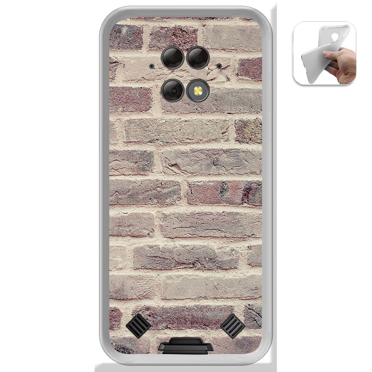 Funda Gel Tpu para Blackview BV9800 / BV9800 PRO diseño Ladrillo 01 Dibujos