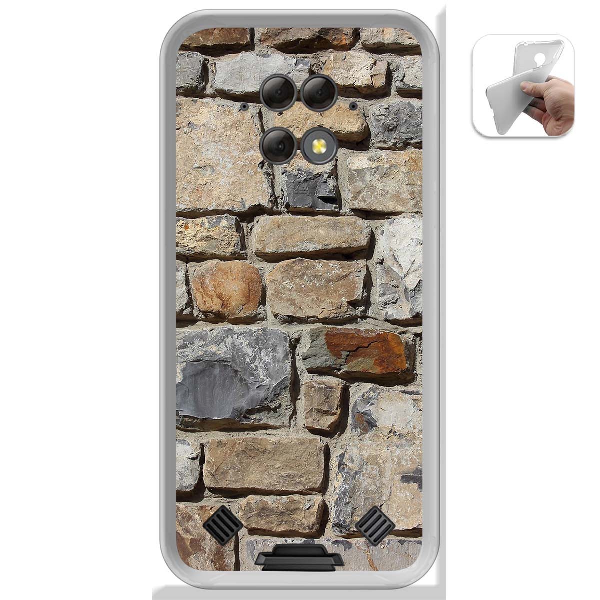 Funda Gel Tpu para Blackview BV9800 / BV9800 PRO diseño Ladrillo 03 Dibujos