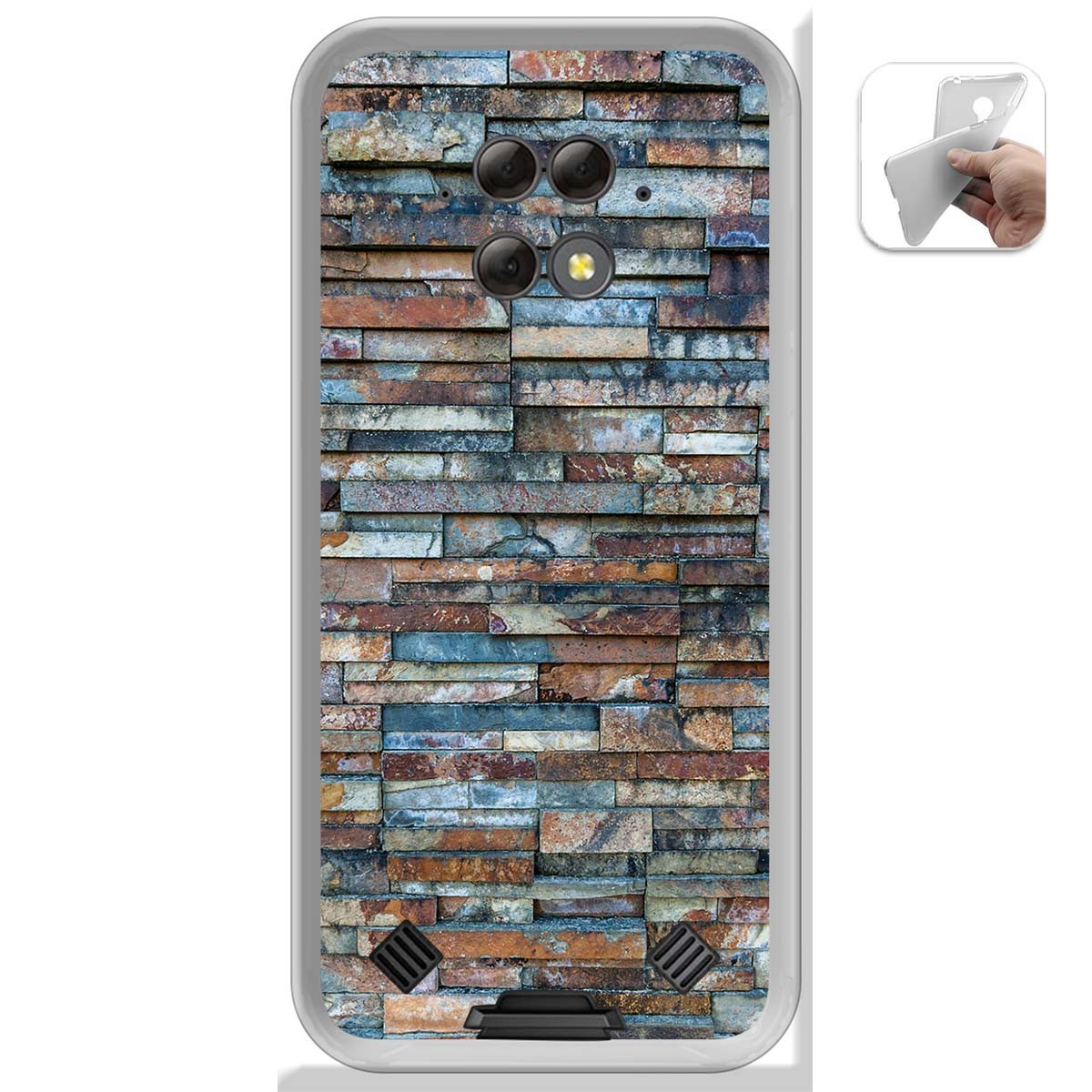 Funda Gel Tpu para Blackview BV9800 / BV9800 PRO diseño Ladrillo 05 Dibujos