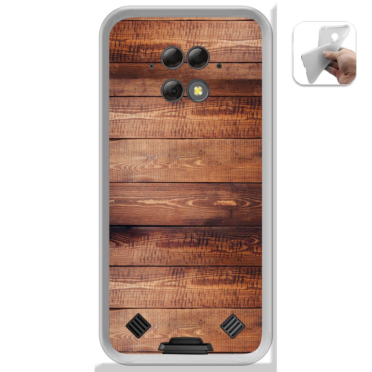 Funda Gel Tpu para Blackview BV9800 / BV9800 PRO diseño Madera 02 Dibujos