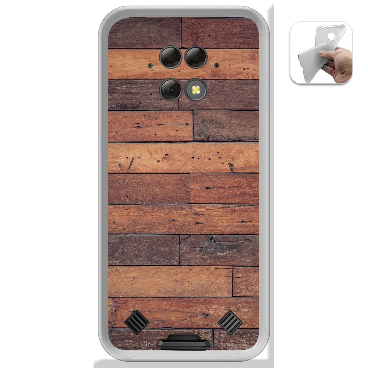 Funda Gel Tpu para Blackview BV9800 / BV9800 PRO diseño Madera 03 Dibujos
