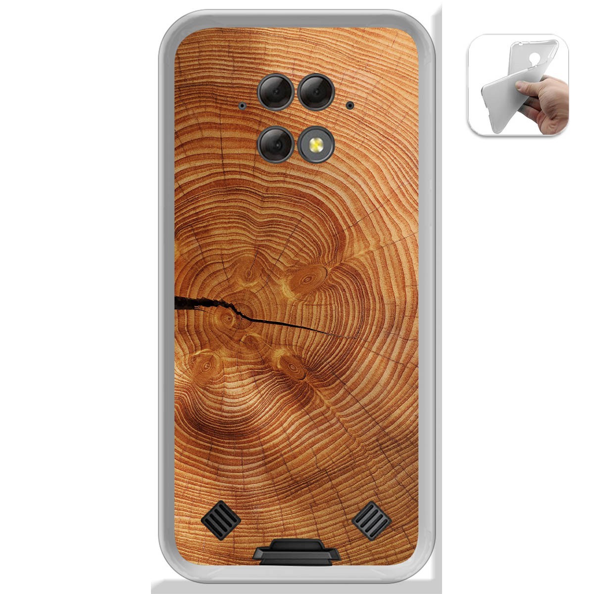 Funda Gel Tpu para Blackview BV9800 / BV9800 PRO diseño Madera 04 Dibujos