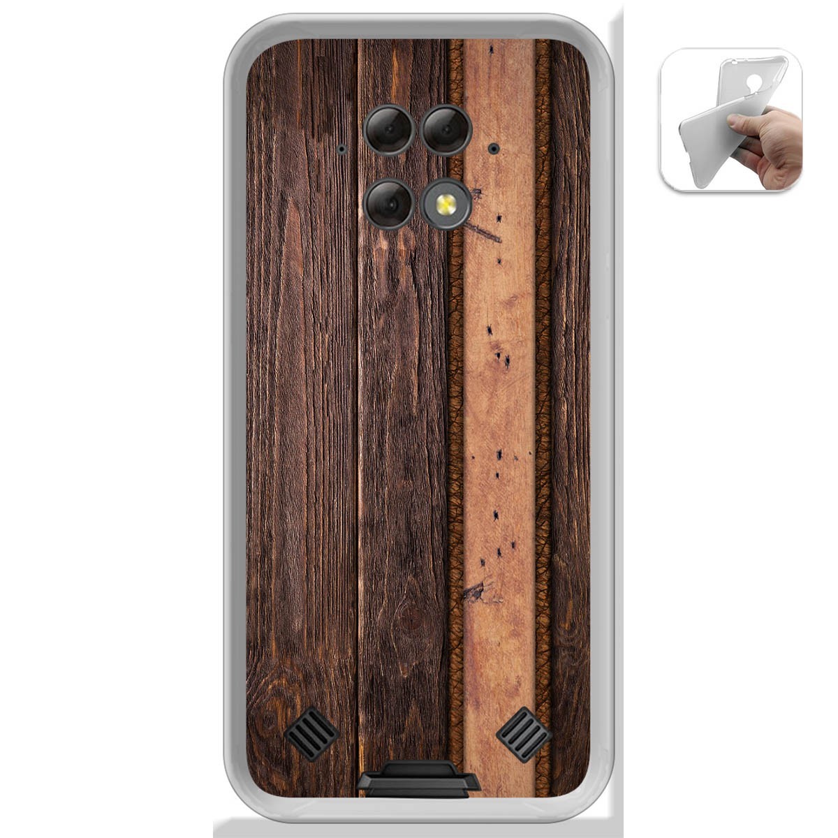 Funda Gel Tpu para Blackview BV9800 / BV9800 PRO diseño Madera 05 Dibujos