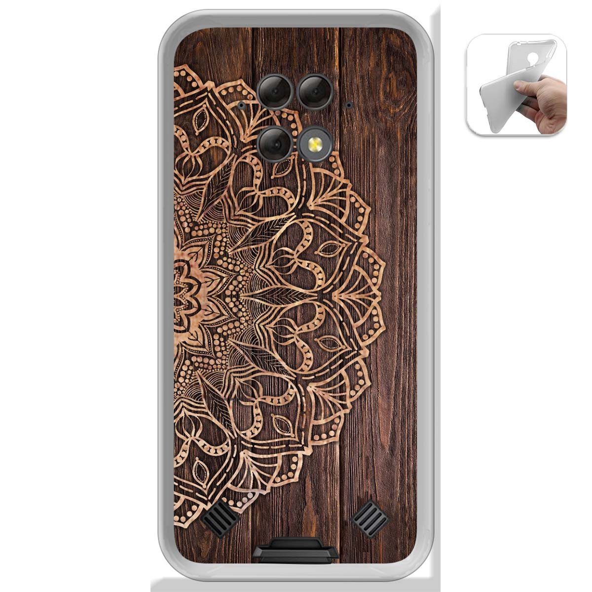Funda Gel Tpu para Blackview BV9800 / BV9800 PRO diseño Madera 06 Dibujos