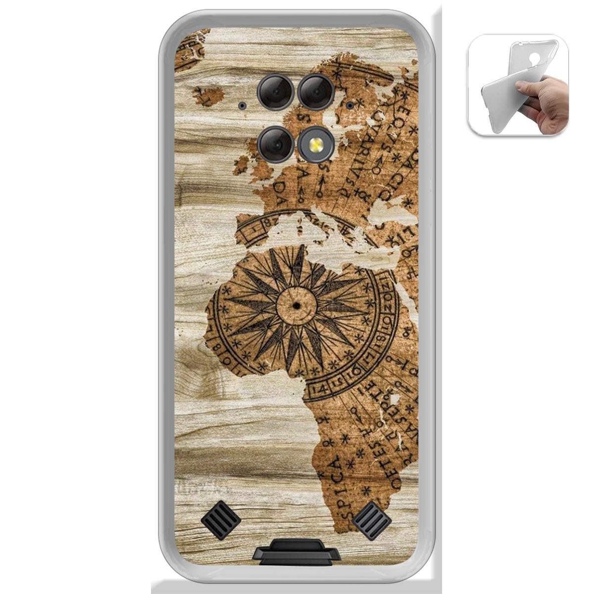 Funda Gel Tpu para Blackview BV9800 / BV9800 PRO diseño Madera 07 Dibujos