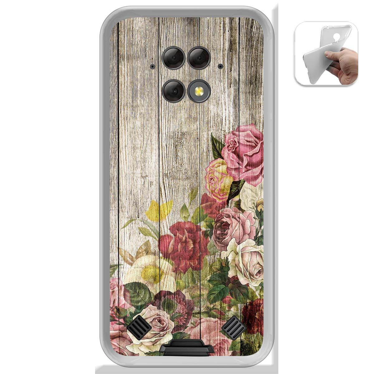 Funda Gel Tpu para Blackview BV9800 / BV9800 PRO diseño Madera 08 Dibujos