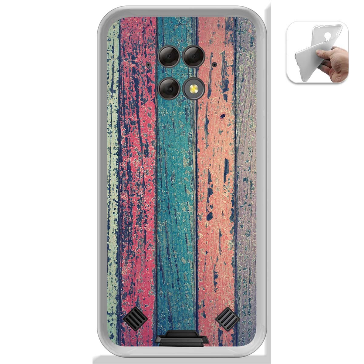 Funda Gel Tpu para Blackview BV9800 / BV9800 PRO diseño Madera 10 Dibujos