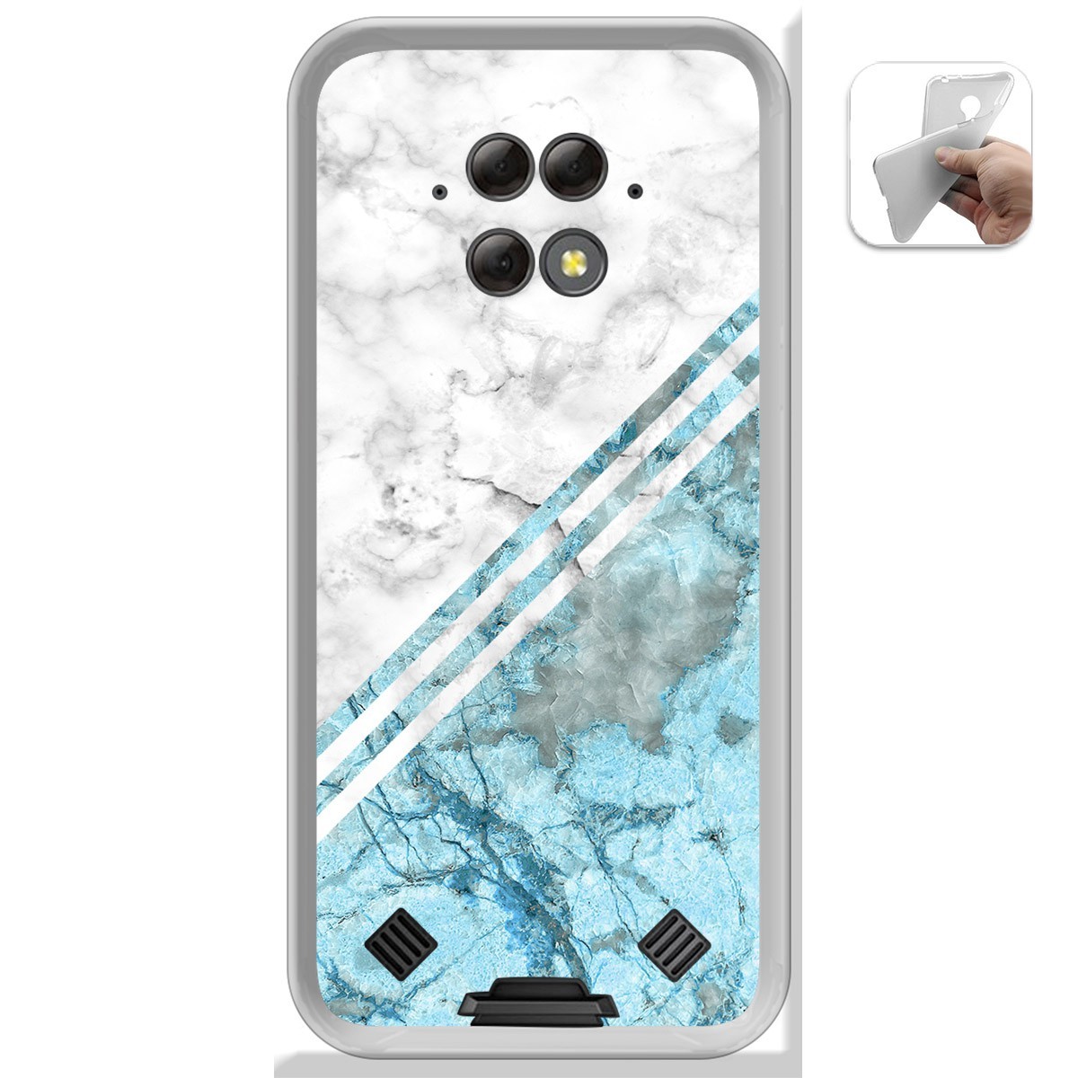 Funda Gel Tpu para Blackview BV9800 / BV9800 PRO diseño Mármol 02 Dibujos