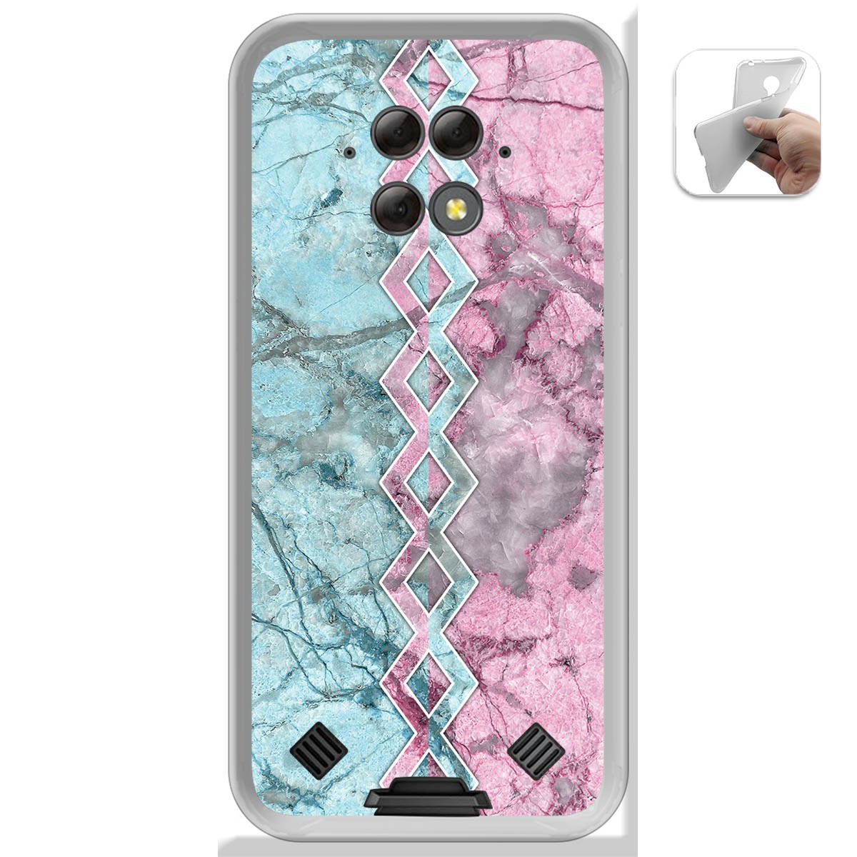 Funda Gel Tpu para Blackview BV9800 / BV9800 PRO diseño Mármol 08 Dibujos