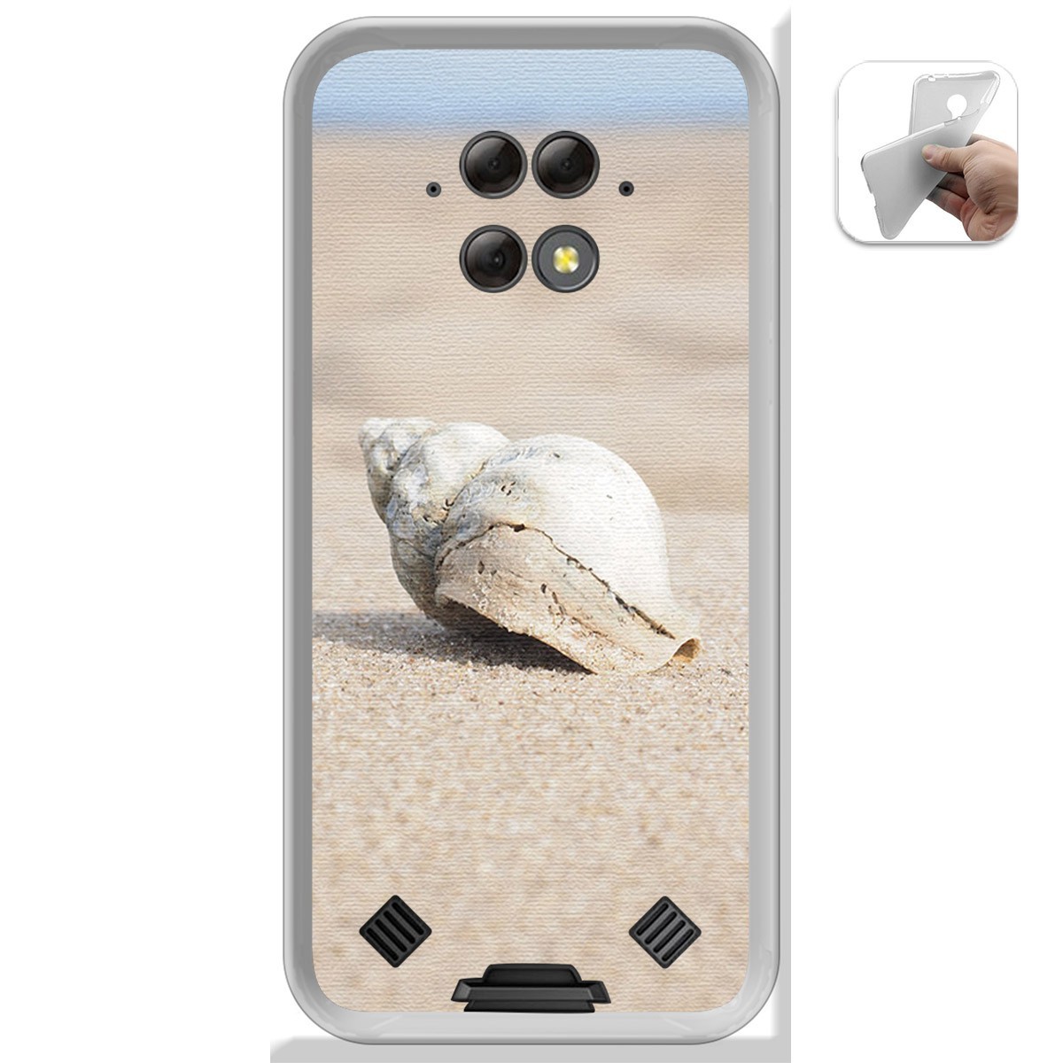 Funda Gel Tpu para Blackview BV9800 / BV9800 PRO diseño Concha Dibujos