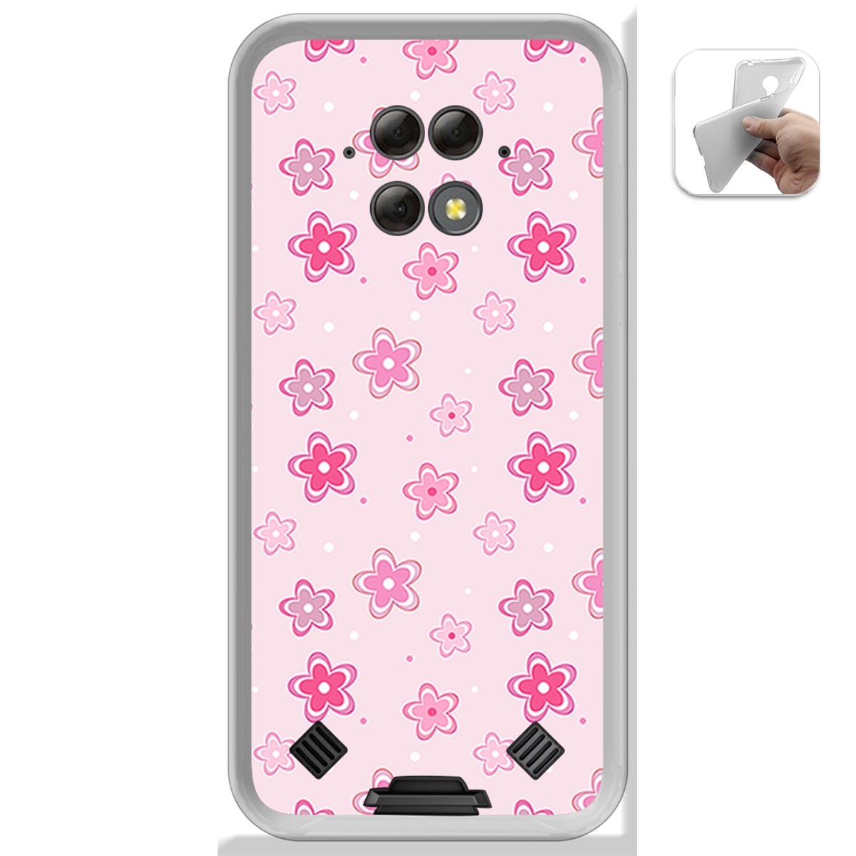 Funda Gel Tpu para Blackview BV9800 / BV9800 PRO diseño Flores Dibujos