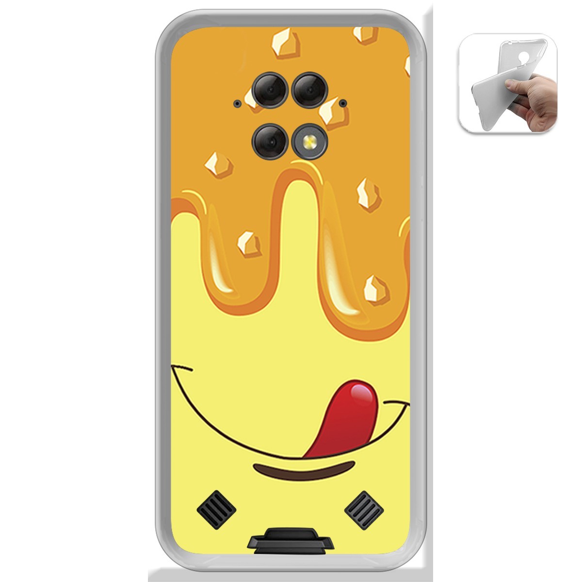 Funda Gel Tpu para Blackview BV9800 / BV9800 PRO diseño Helado Vainilla Dibujos