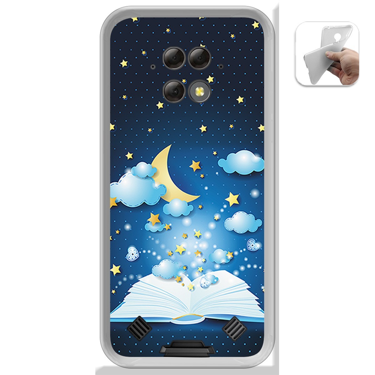 Funda Gel Tpu para Blackview BV9800 / BV9800 PRO diseño Libro Cuentos Dibujos
