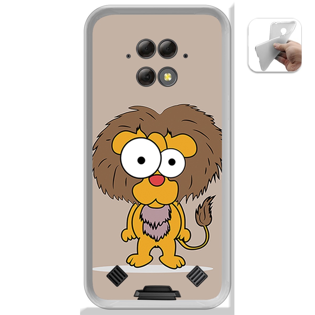 Funda Gel Tpu para Blackview BV9800 / BV9800 PRO diseño Leon Dibujos