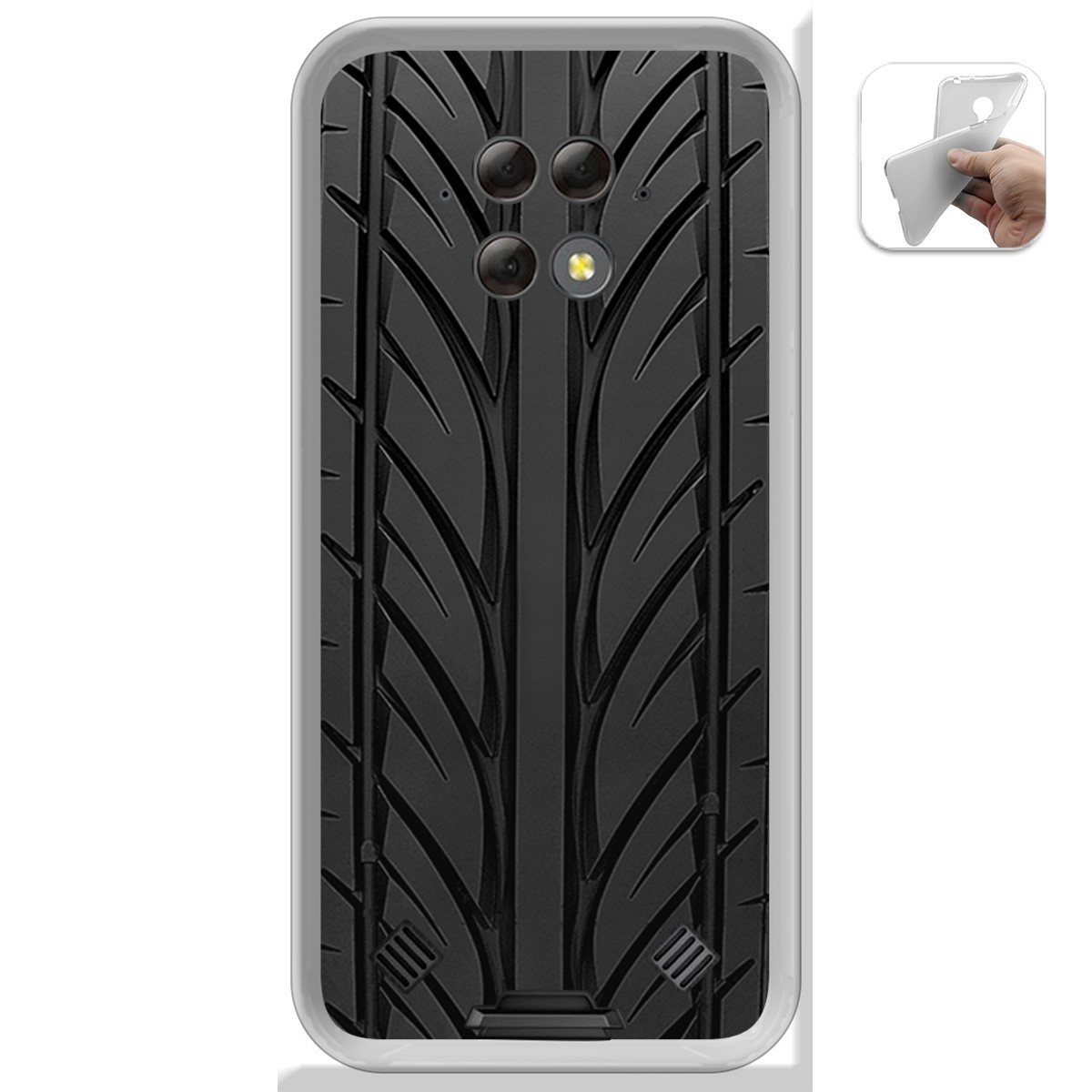 Funda Gel Tpu para Blackview BV9800 / BV9800 PRO diseño Neumatico Dibujos