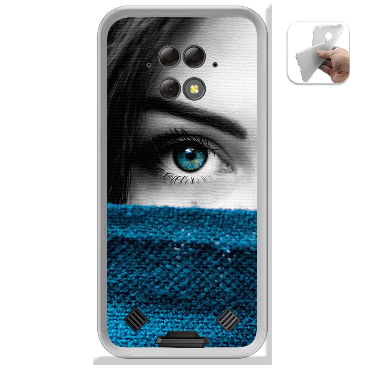 Funda Gel Tpu para Blackview BV9800 / BV9800 PRO diseño Ojo Dibujos