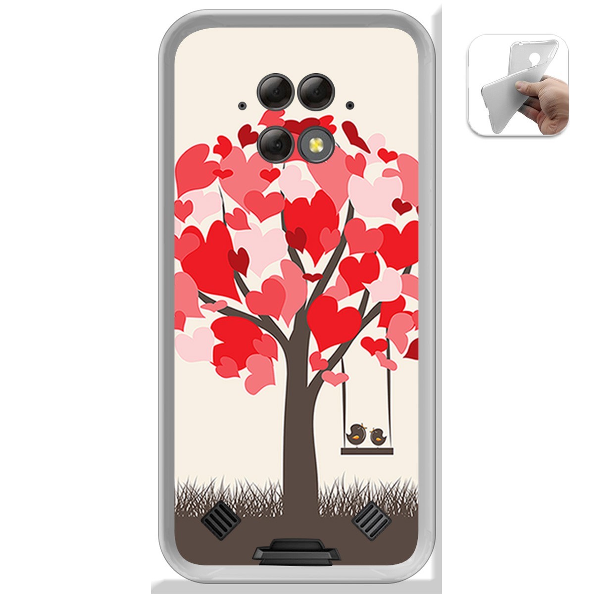 Funda Gel Tpu para Blackview BV9800 / BV9800 PRO diseño Pajaritos Dibujos