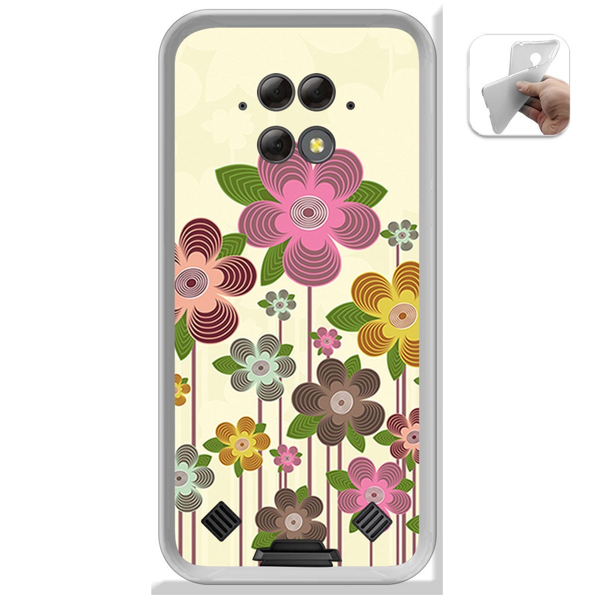 Funda Gel Tpu para Blackview BV9800 / BV9800 PRO diseño Primavera En Flor Dibujos