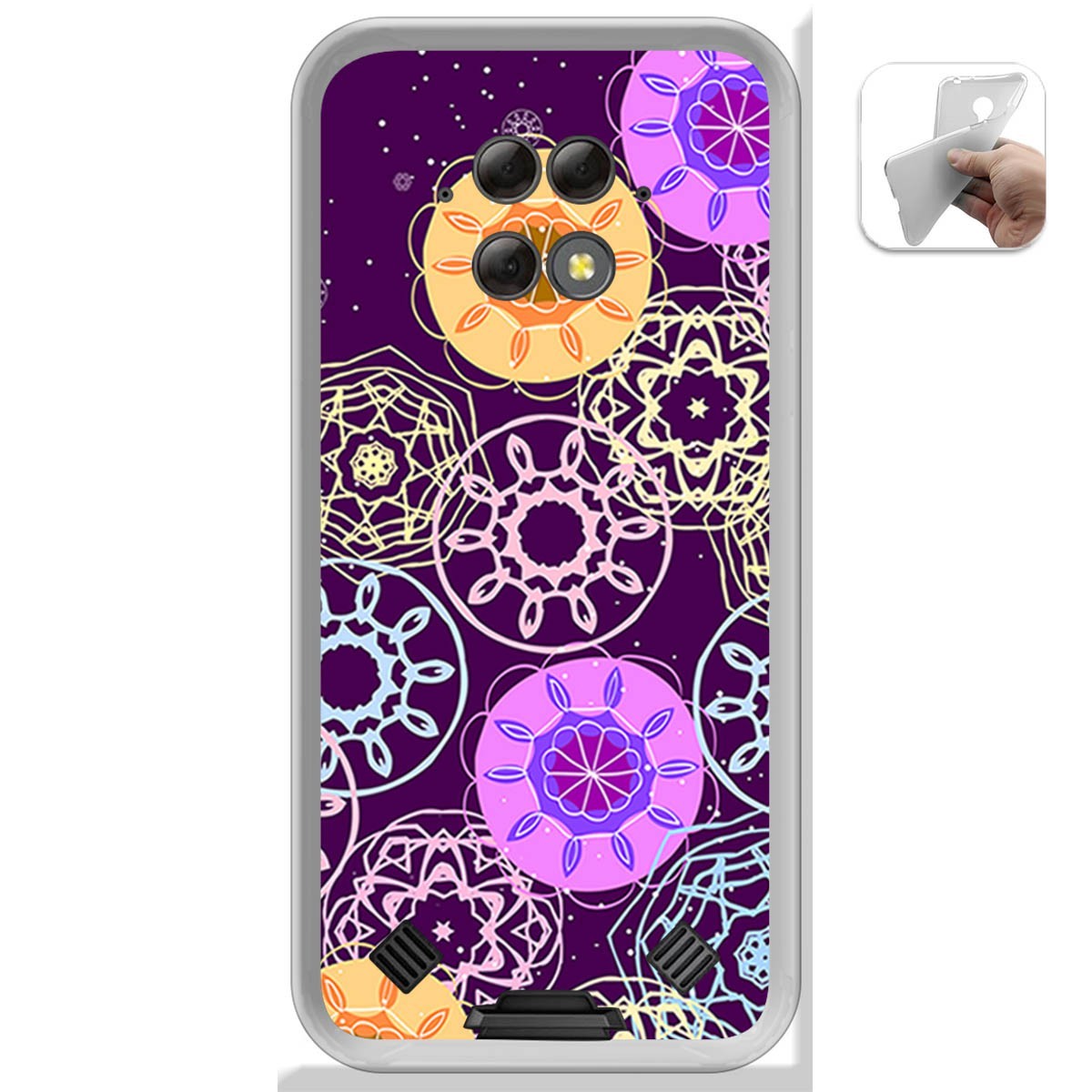 Funda Gel Tpu para Blackview BV9800 / BV9800 PRO diseño Radial Dibujos