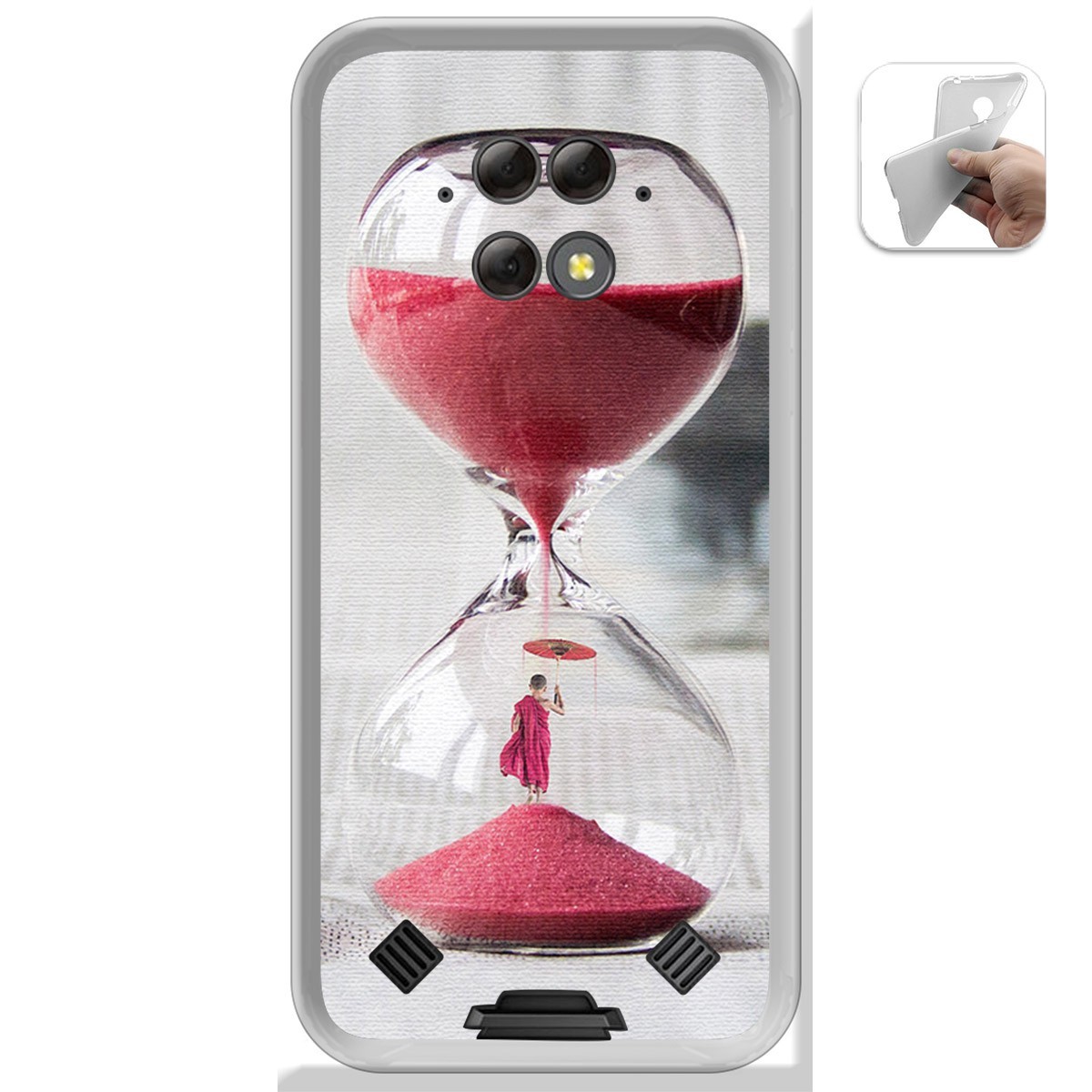 Funda Gel Tpu para Blackview BV9800 / BV9800 PRO diseño Reloj Dibujos