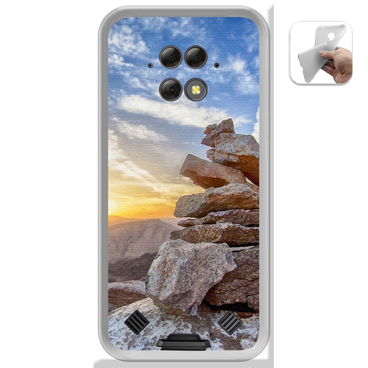 Funda Gel Tpu para Blackview BV9800 / BV9800 PRO diseño Sunset Dibujos