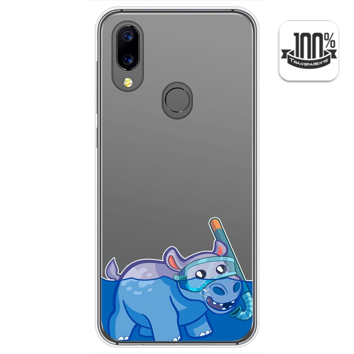 Funda Gel Transparente para Umidigi A3X diseño Hipo Dibujos