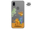 Funda Gel Transparente para Umidigi A3X diseño Jirafa Dibujos