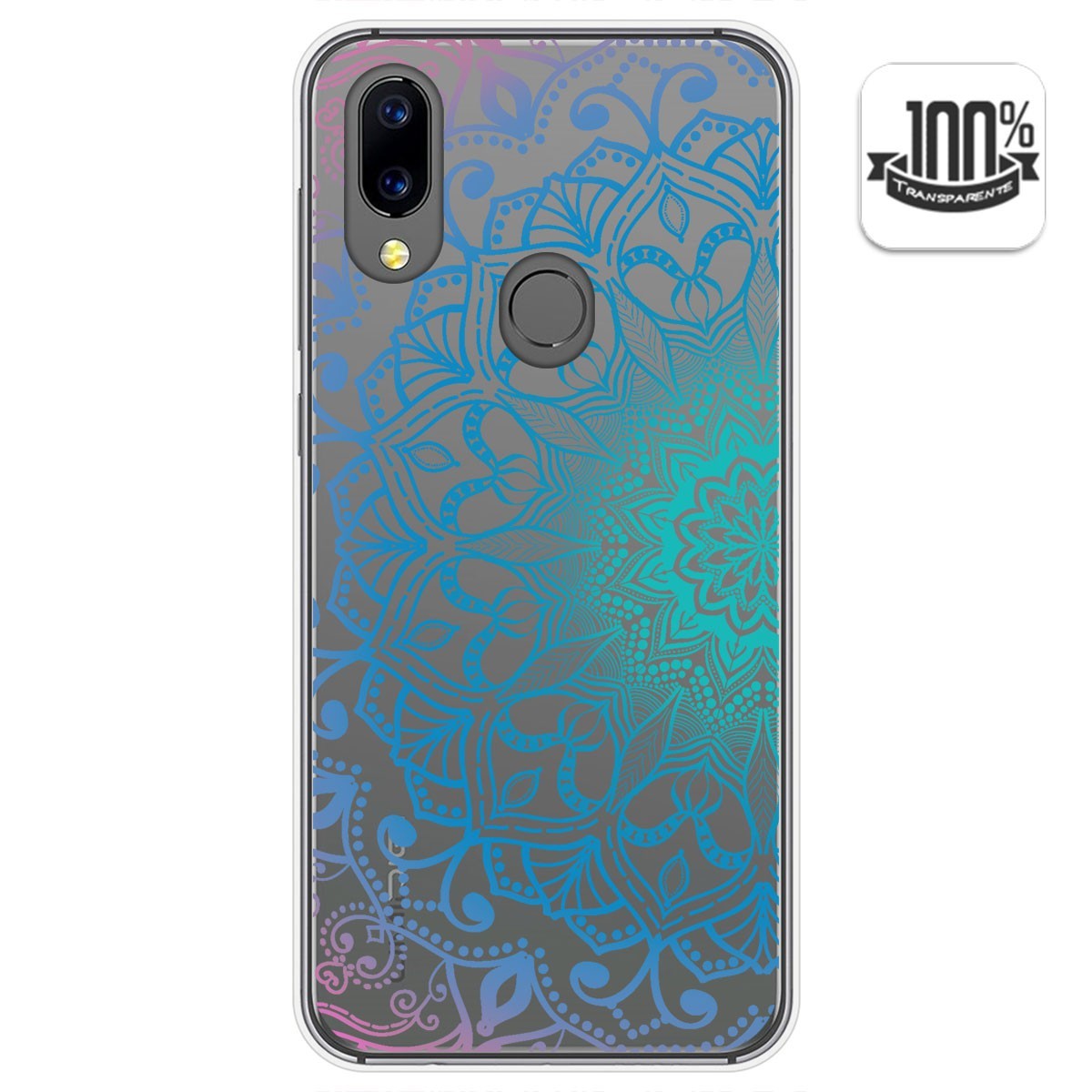Funda Gel Transparente para Umidigi A3X diseño Mandala Dibujos