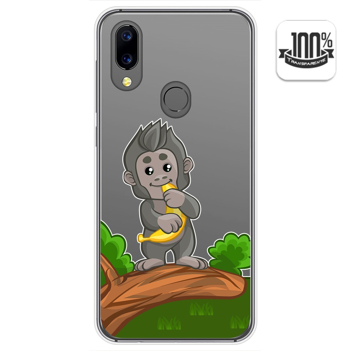 Funda Gel Transparente para Umidigi A3X diseño Mono Dibujos