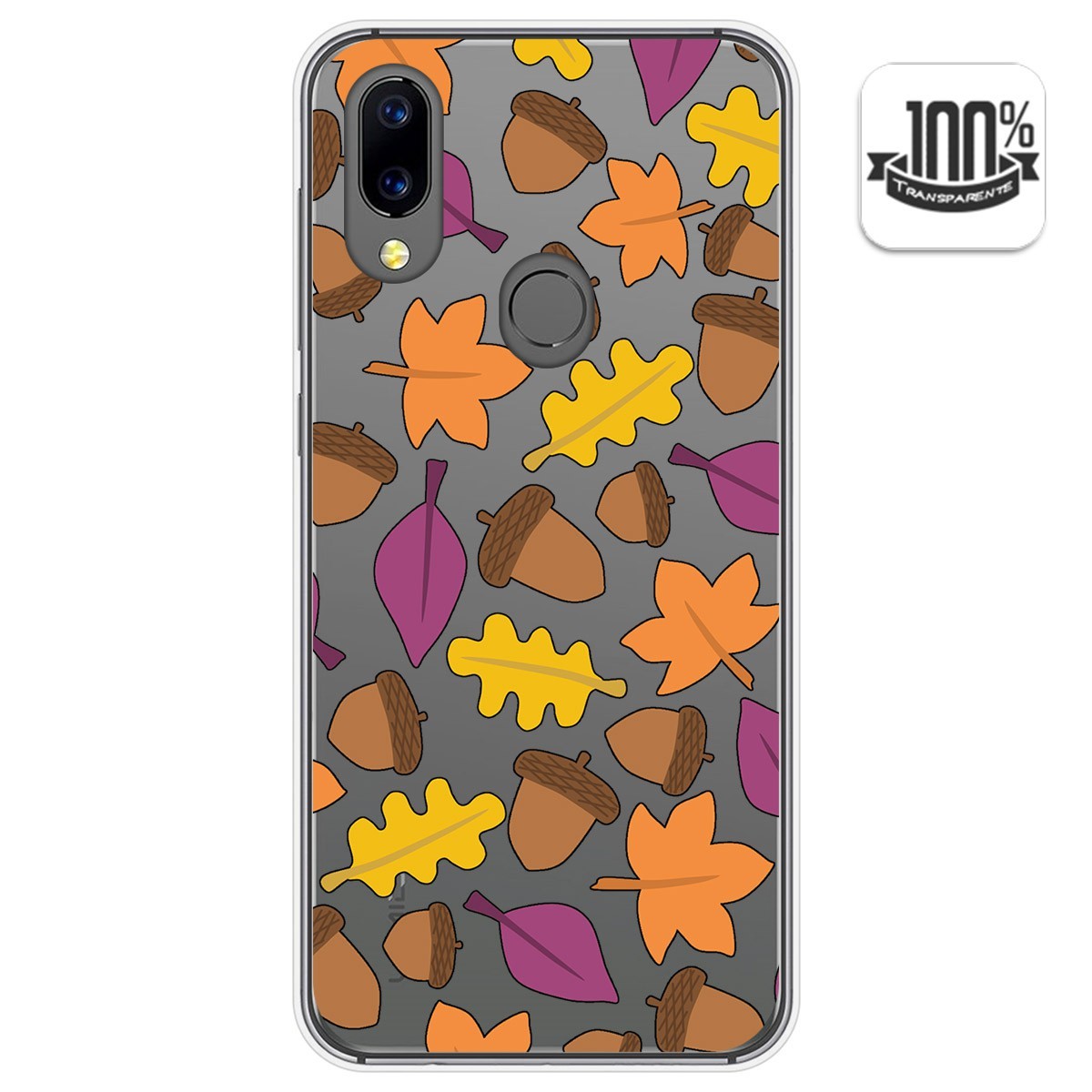Funda Gel Transparente para Umidigi A3X diseño Otoño Dibujos