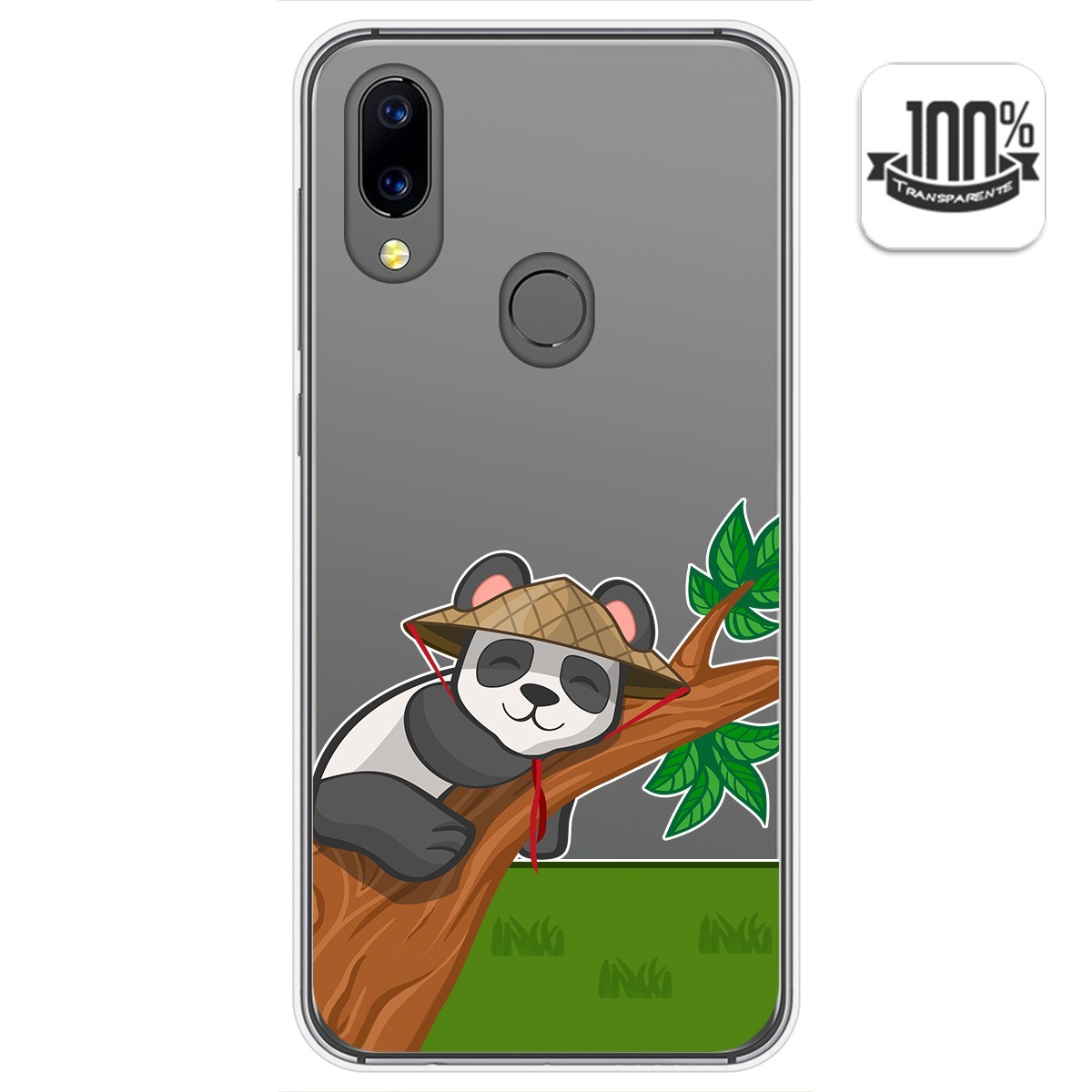 Funda Gel Transparente para Umidigi A3X diseño Panda Dibujos
