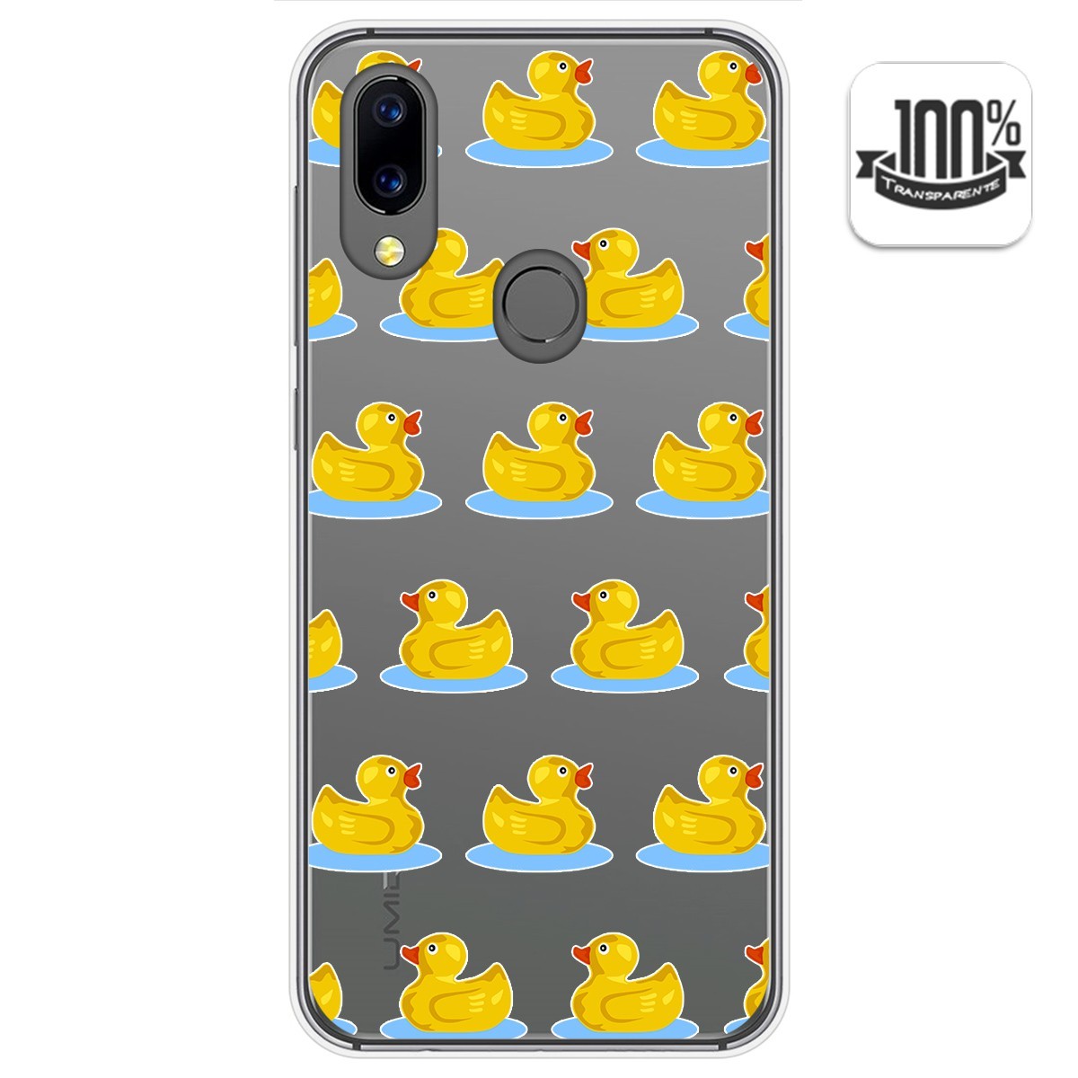 Funda Gel Transparente para Umidigi A3X diseño Pato Dibujos