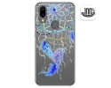 Funda Gel Transparente para Umidigi A3X diseño Plumas Dibujos