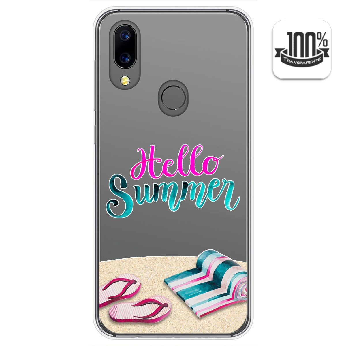 Funda Gel Transparente para Umidigi A3X diseño Summer Dibujos
